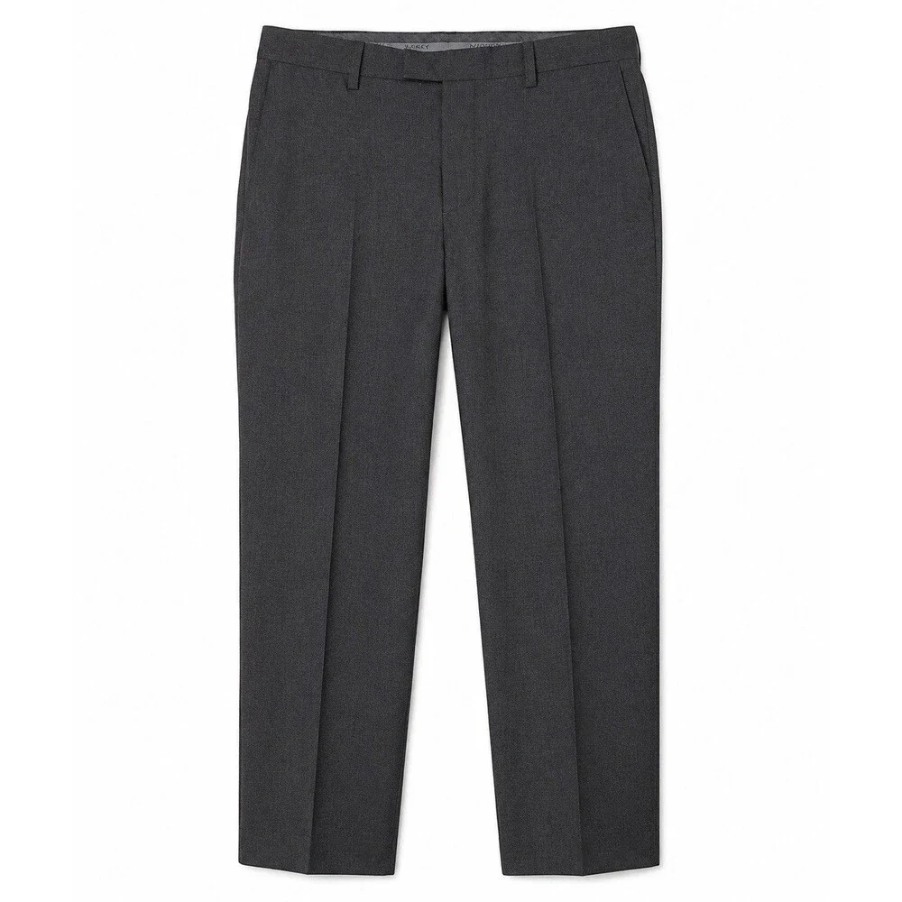 Marc Anthony Dress Pants Men's 30x30 Gray Microfiber Stretch Flat Front Office